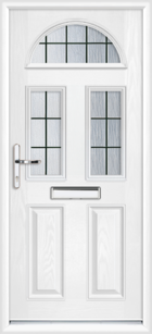 Lothian Box Lead black composite front door